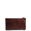 Bolsa Pequena Couro Croco Marrom - imagem 3