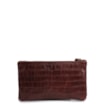 Bolsa Pequena Couro Croco Marrom - imagem 3