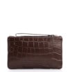 Bolsa Pequena Couro Croco Marrom - imagem 3