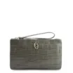 Bolsa Pequena Couro Croco Verde - imagem 1