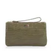 Bolsa Pequena Couro Croco Verde - imagem 1