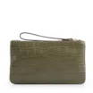 Bolsa Pequena Couro Croco Verde - imagem 3