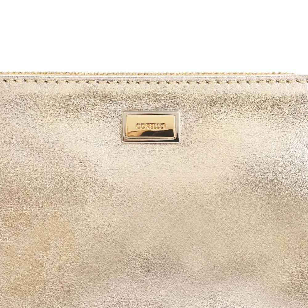 Bolsa Pequena Couro Dourado - imagem 5