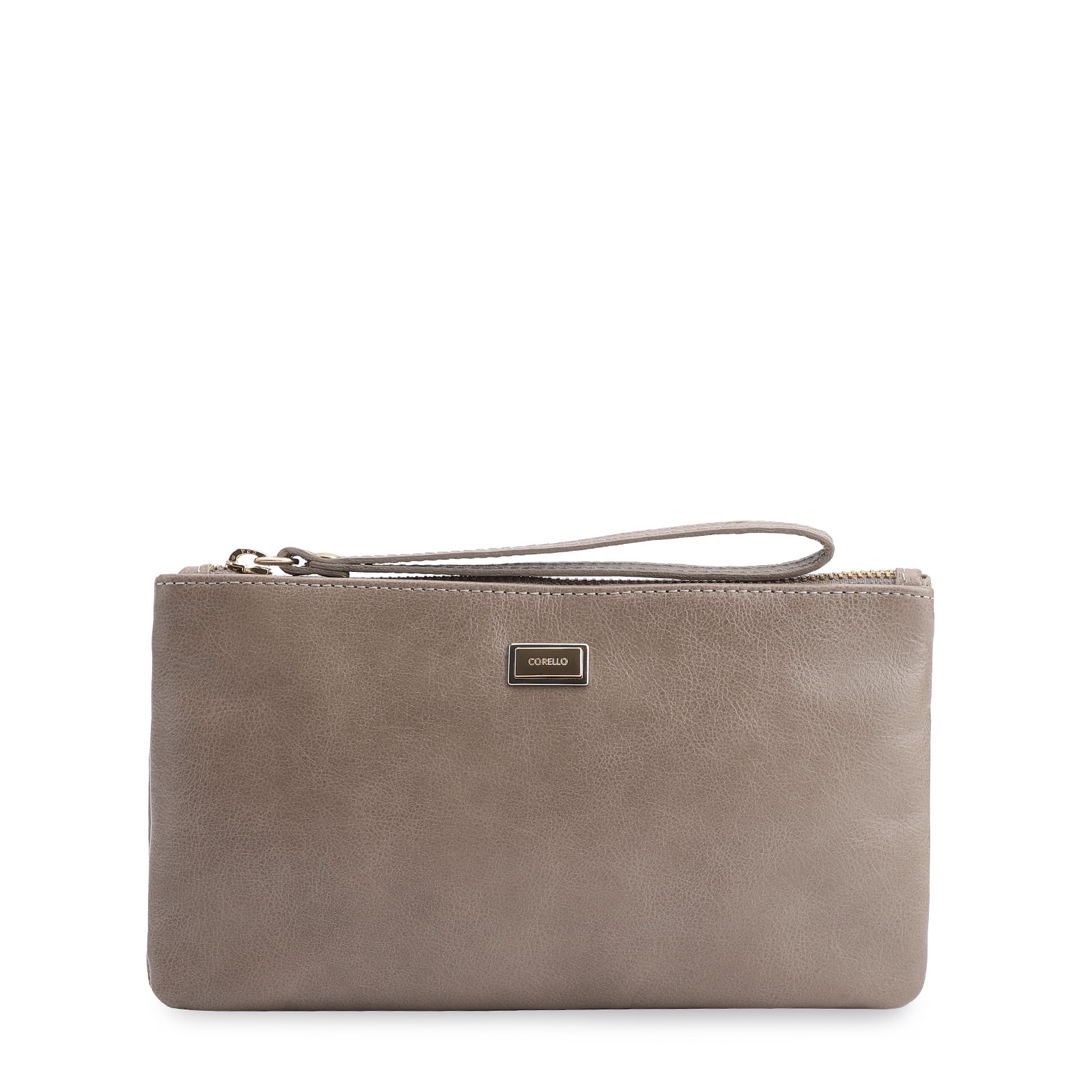 Bolsa Pequena Couro Estonado Bege