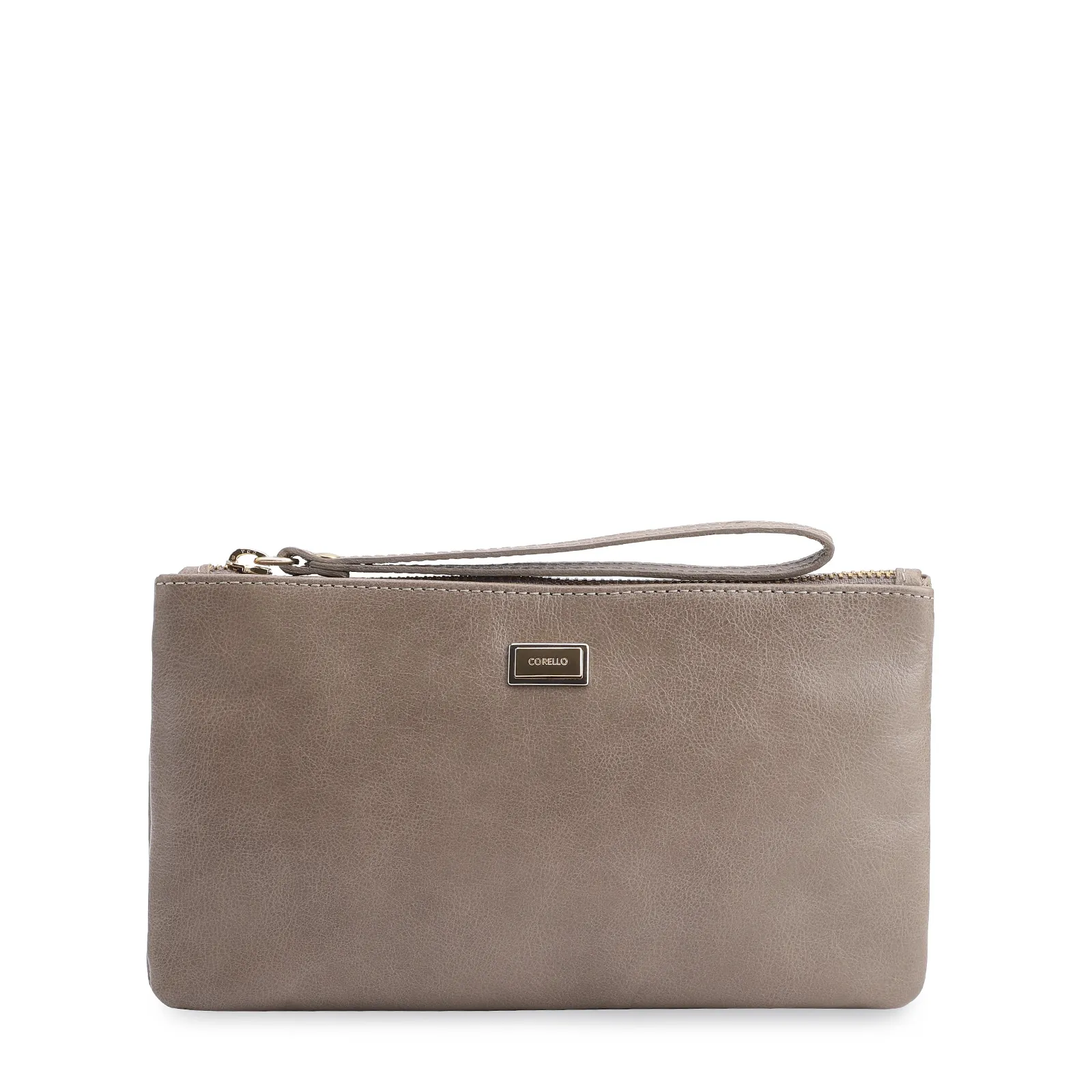 Bolsa Pequena Couro Estonado Bege