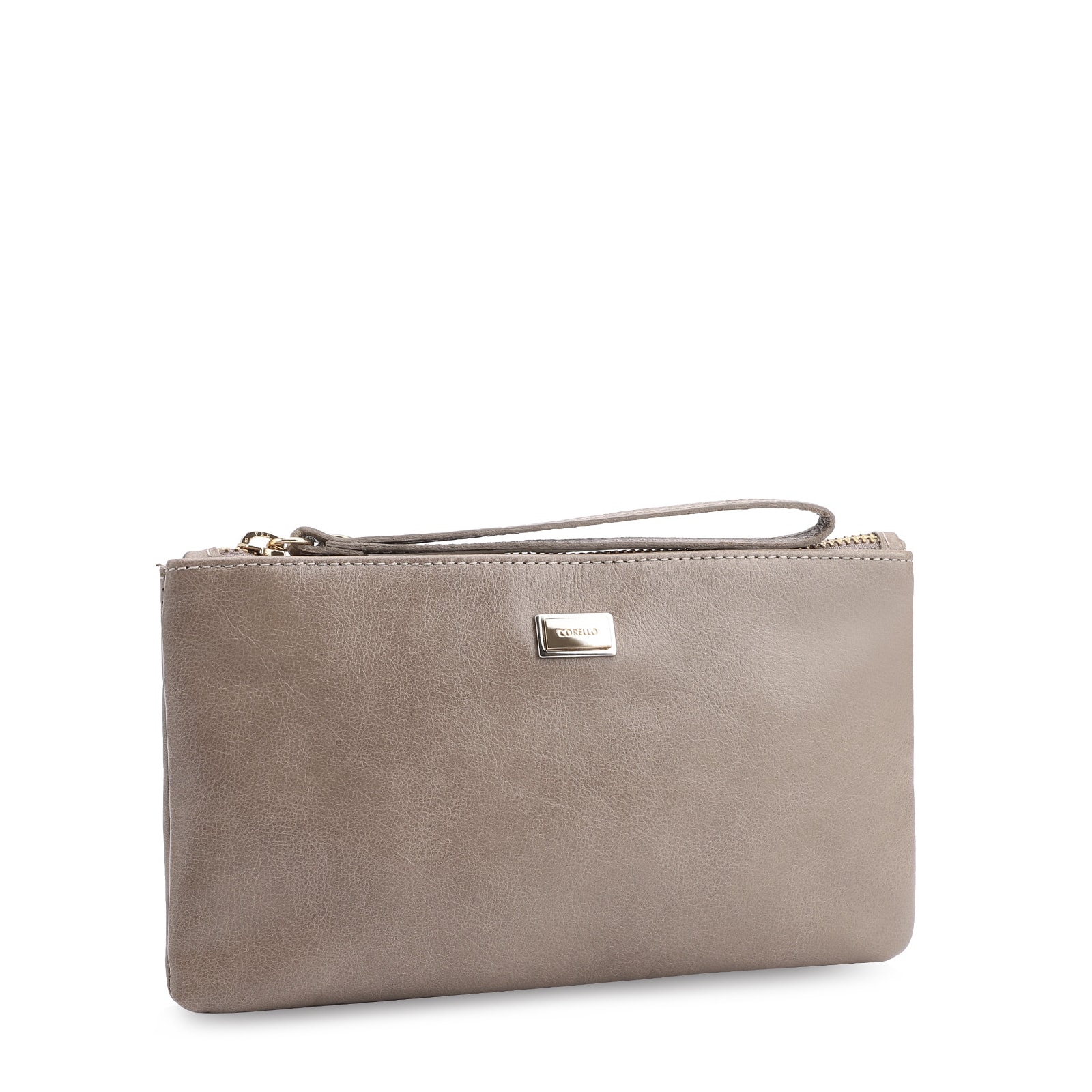 Bolsa Pequena Couro Estonado Bege