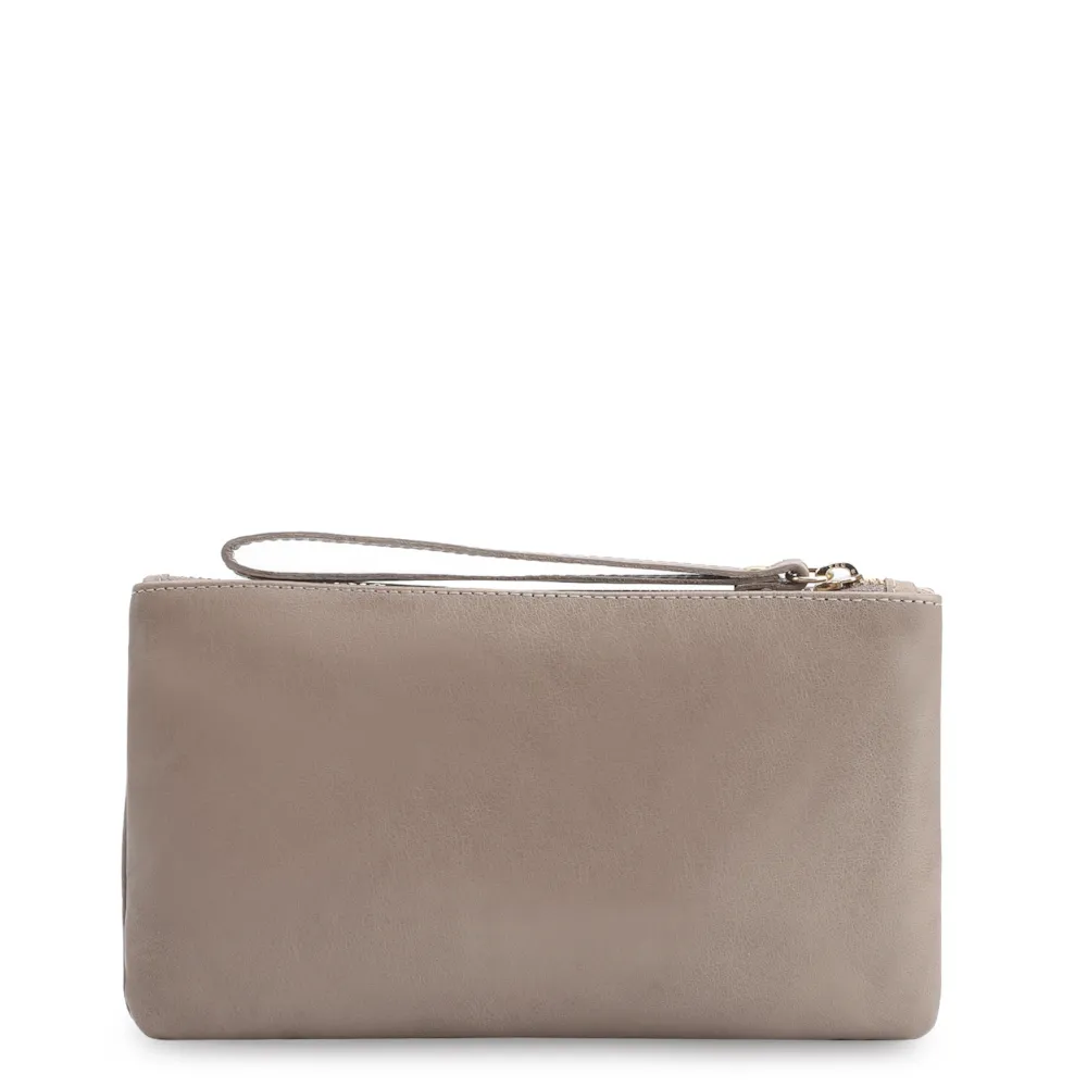 Bolsa Pequena Couro Estonado Bege - imagem 3