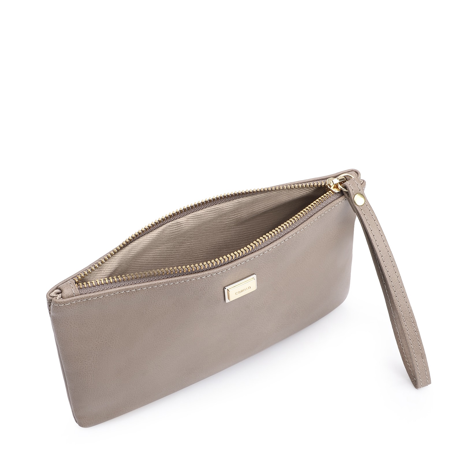 Bolsa Pequena Couro Estonado Bege