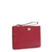 Bolsa Pequena Couro Lezard Cereja - imagem 2