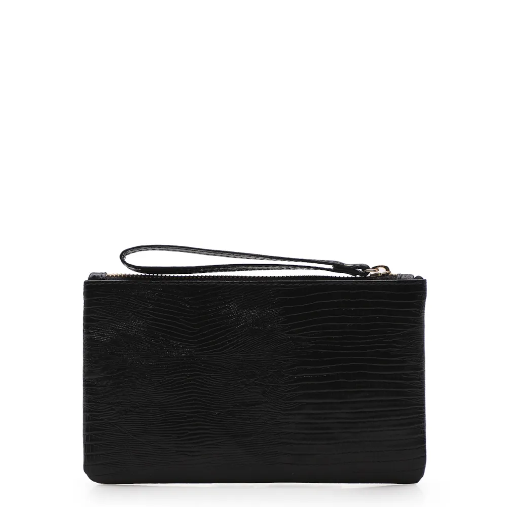 Bolsa Pequena Couro Lezard Preto - imagem 3
