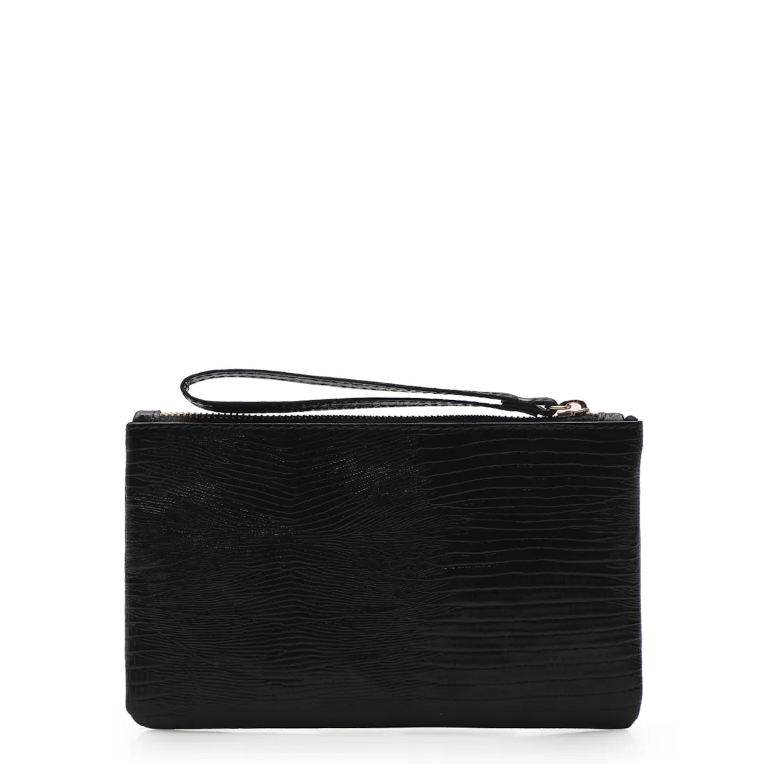 Bolsa Pequena Couro Lezard Preto - foto 3