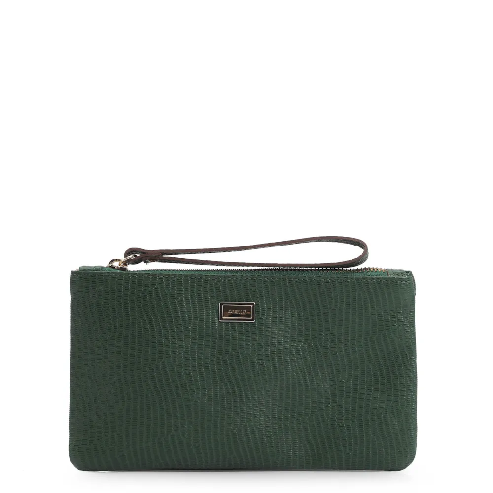 Bolsa Pequena Couro Lezard Verde