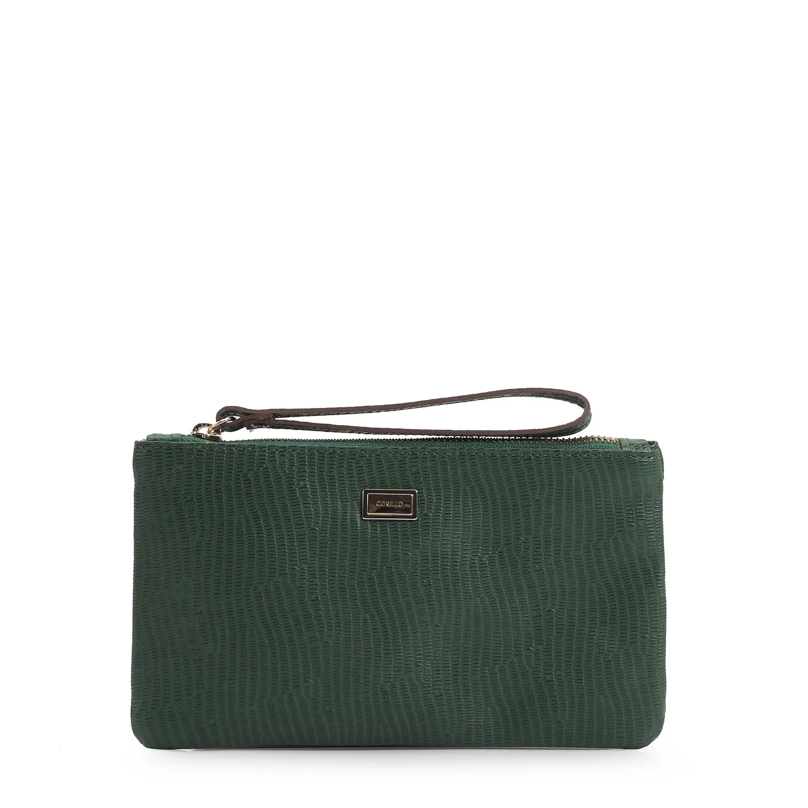 Bolsa Pequena Couro Lezard Verde