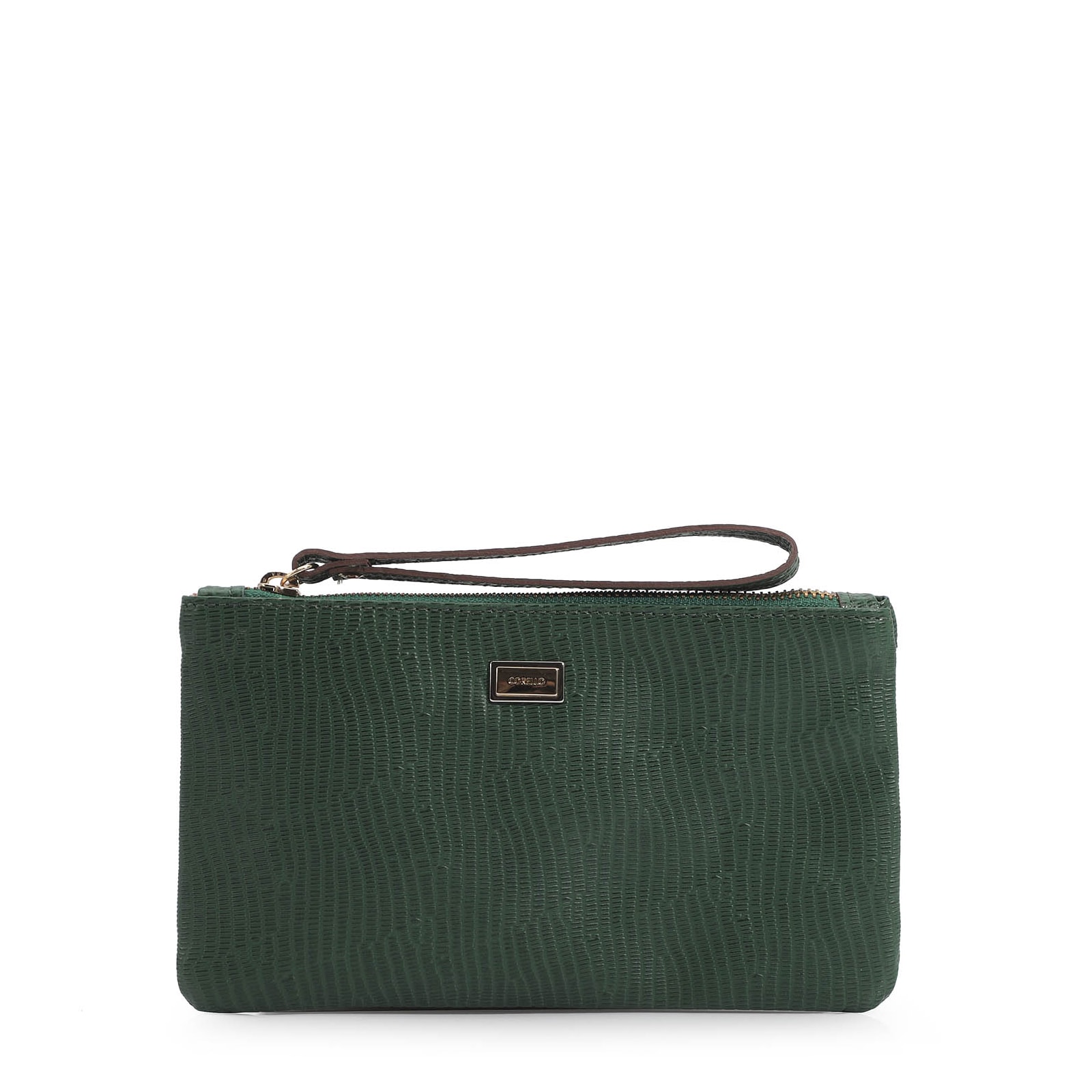 Bolsa Pequena Couro Lezard Verde