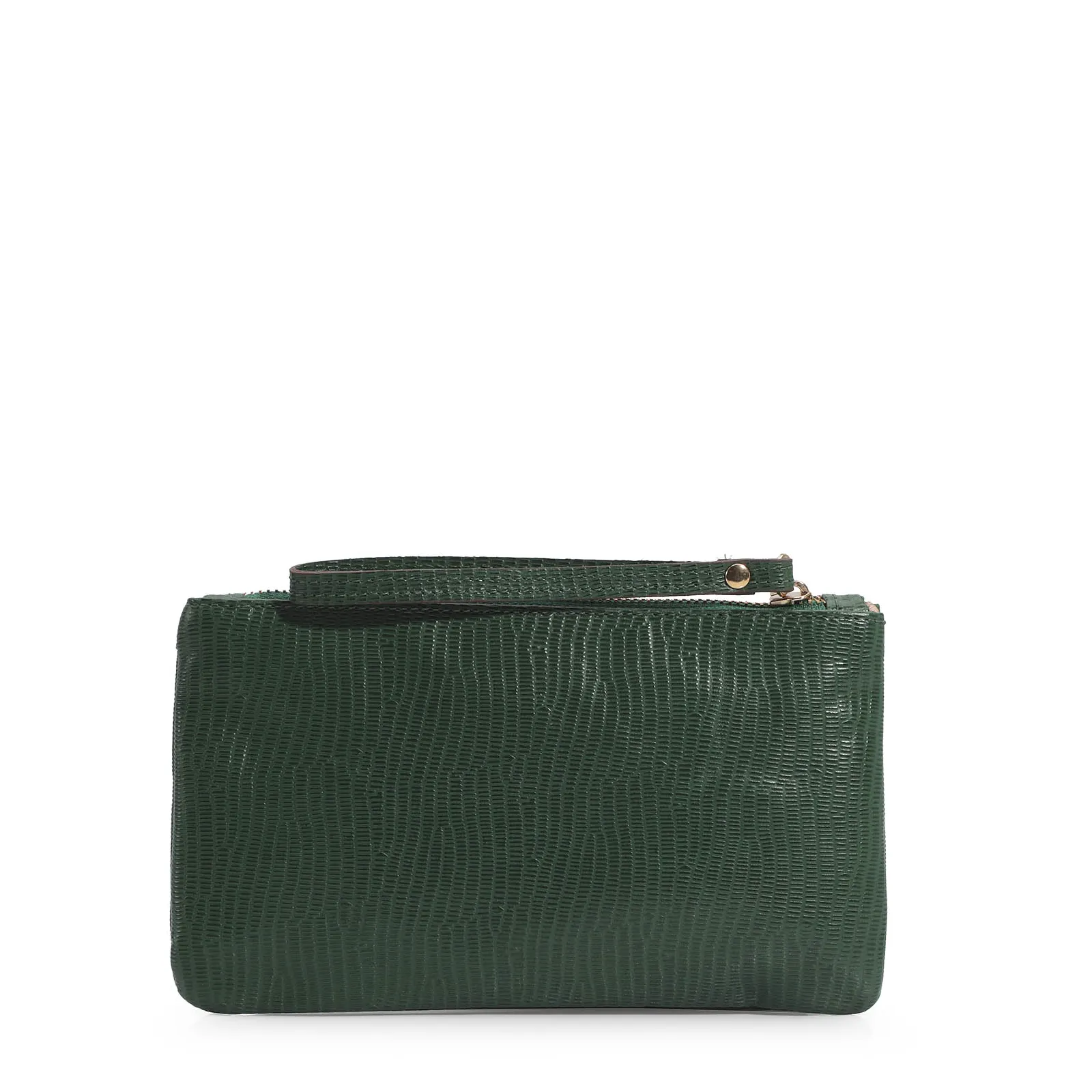 Bolsa Pequena Couro Lezard Verde