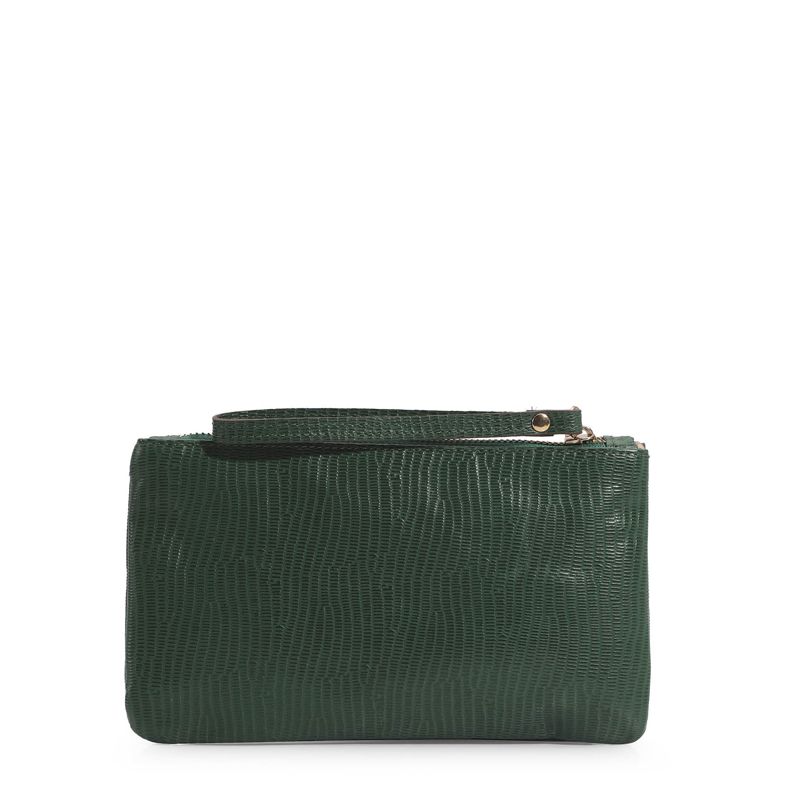 Bolsa Pequena Couro Lezard Verde