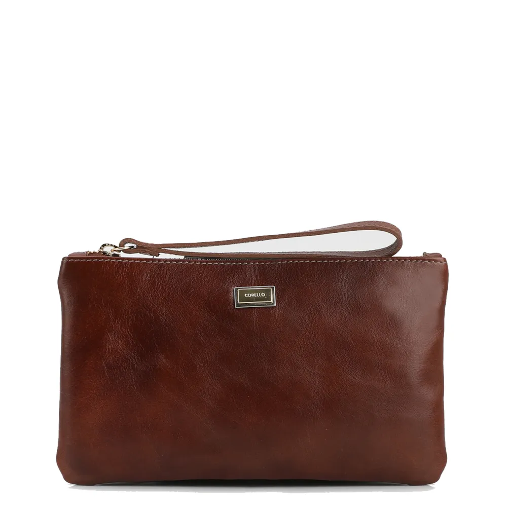 Bolsa Pequena Couro Marrom