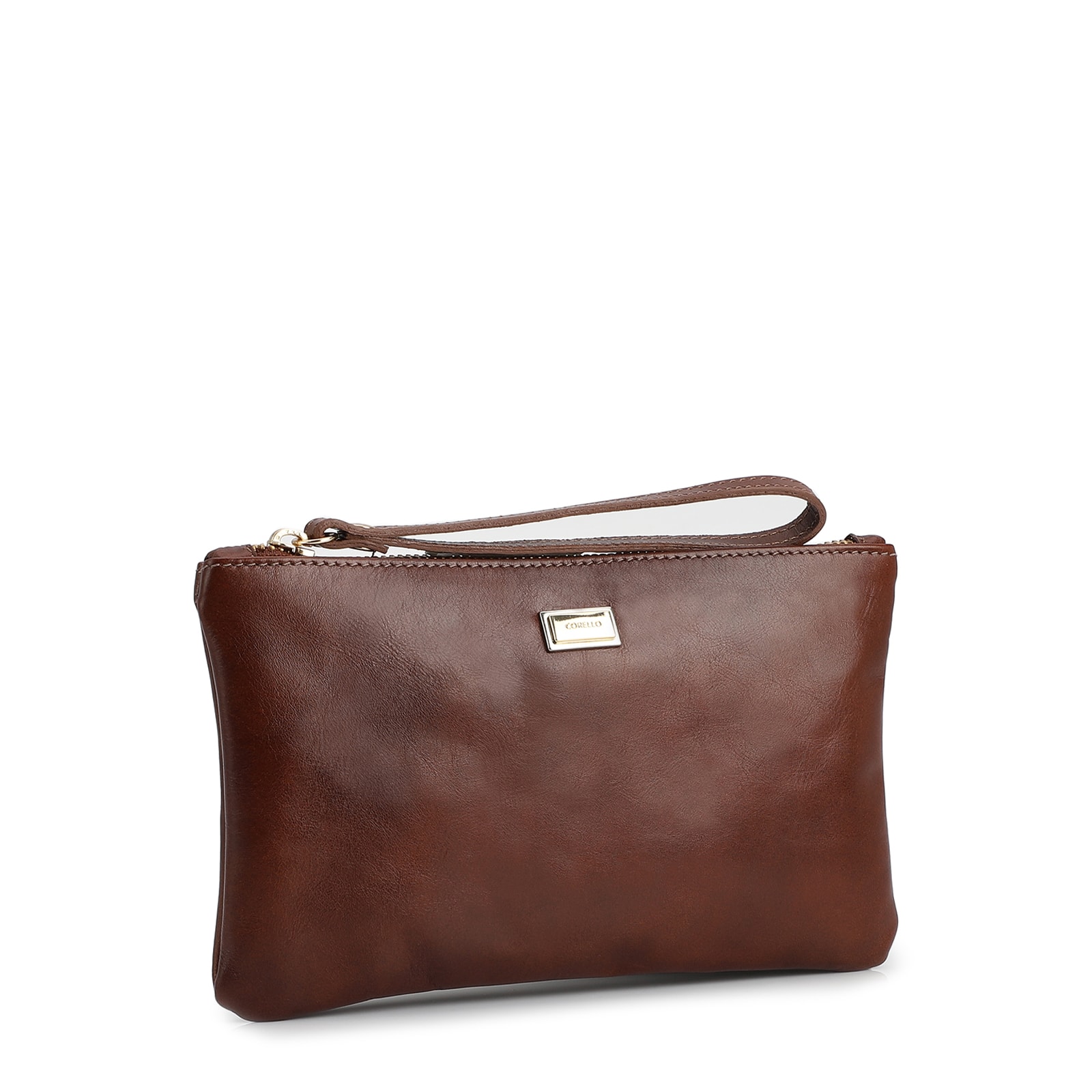 Bolsa Pequena Couro Marrom