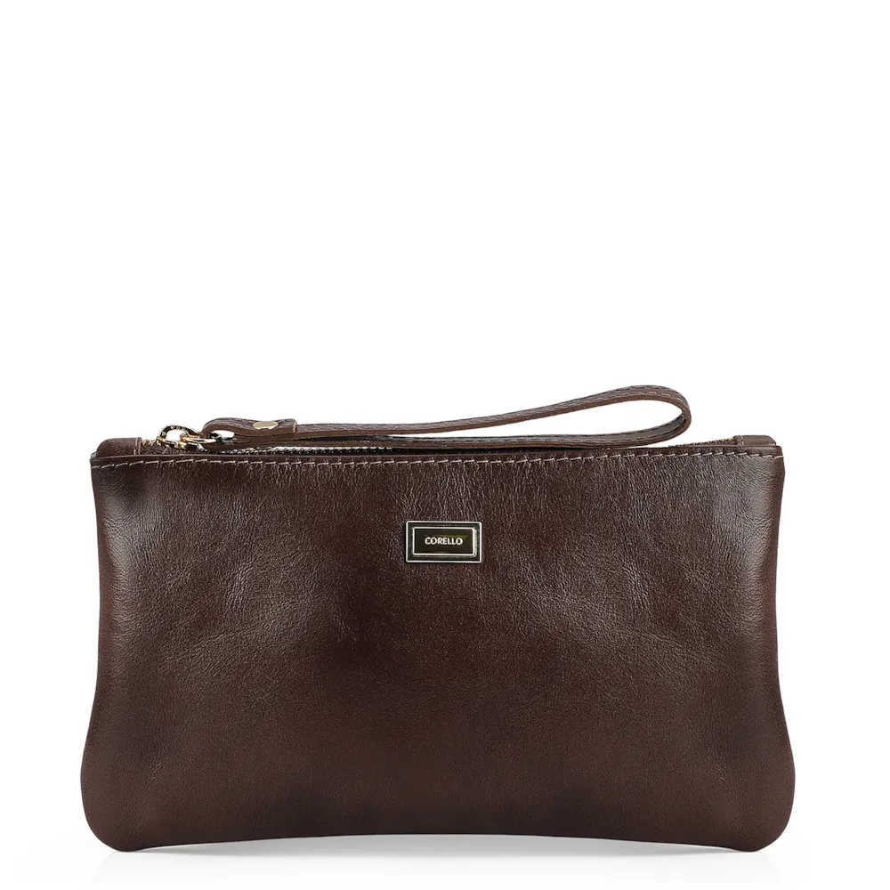 Bolsa Pequena Couro Marrom