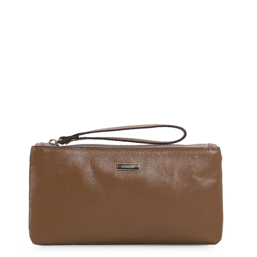 Bolsa Pequena Couro Marrom