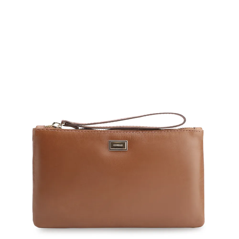 Bolsa Pequena Couro Marrom
