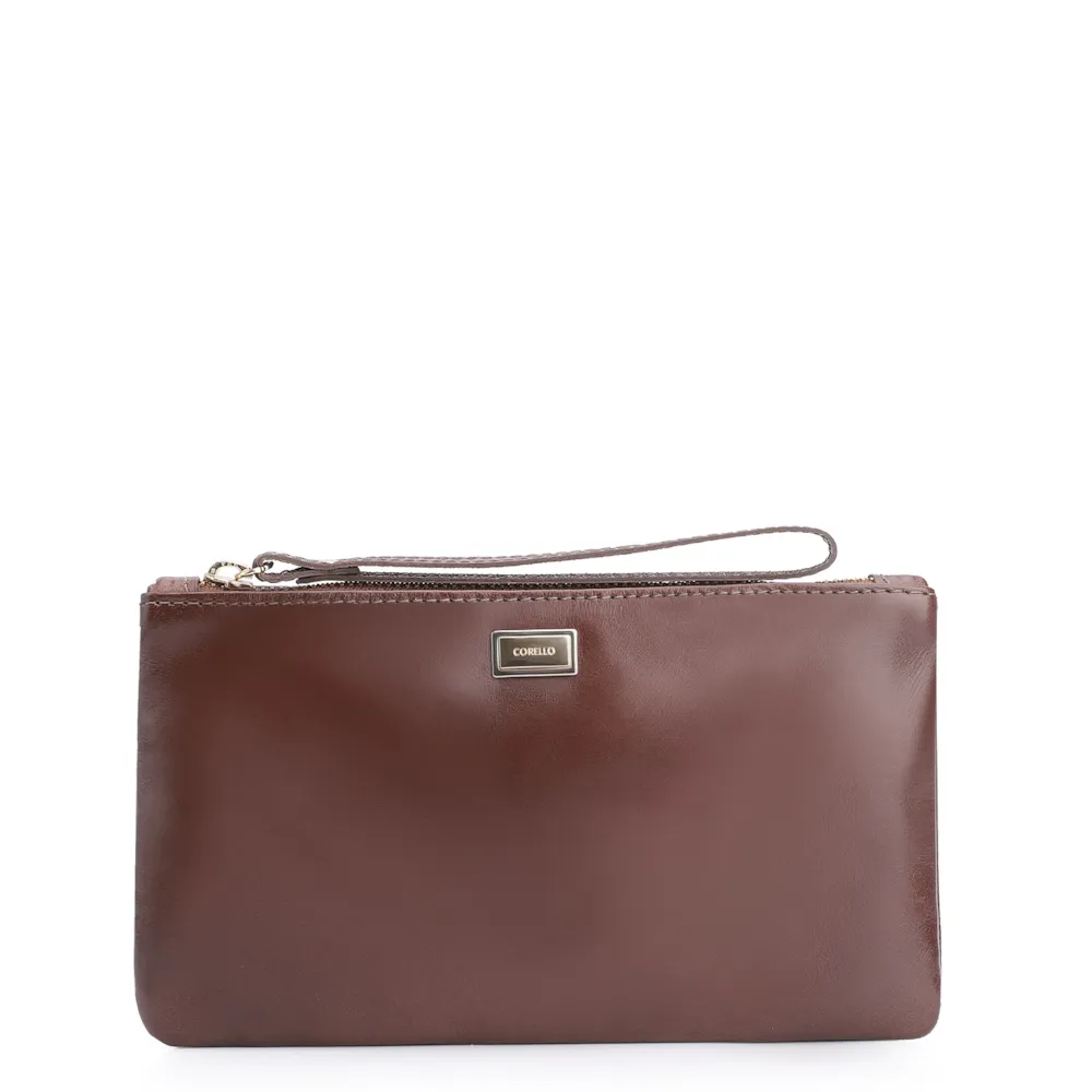 Bolsa Pequena Couro Marrom