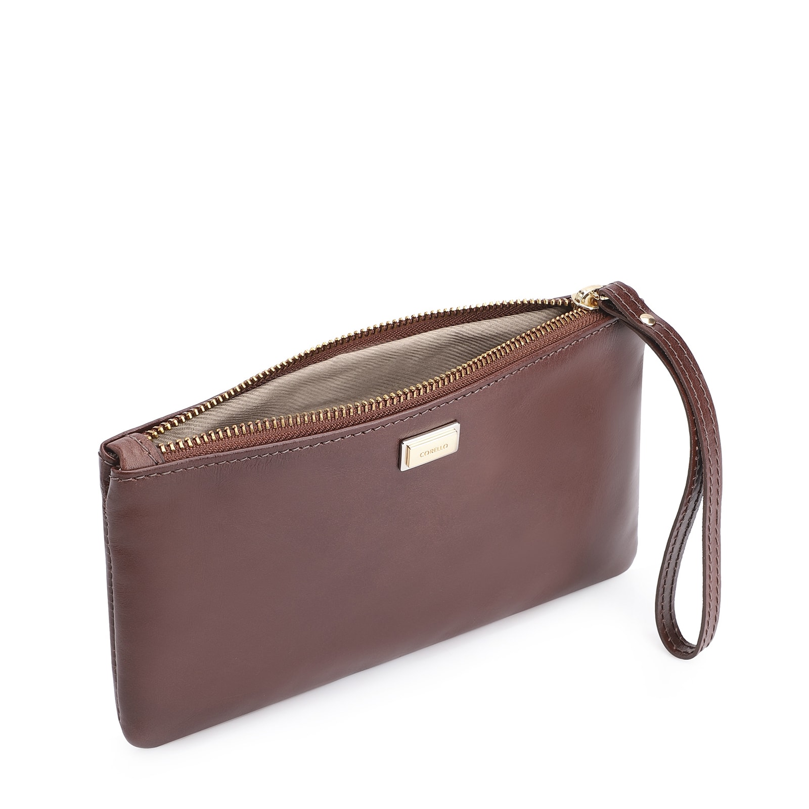 Bolsa Pequena Couro Marrom