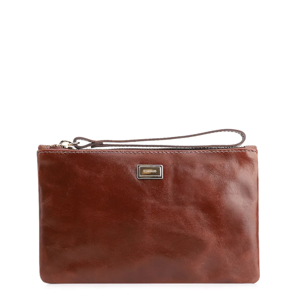 Bolsa Pequena Couro Marrom