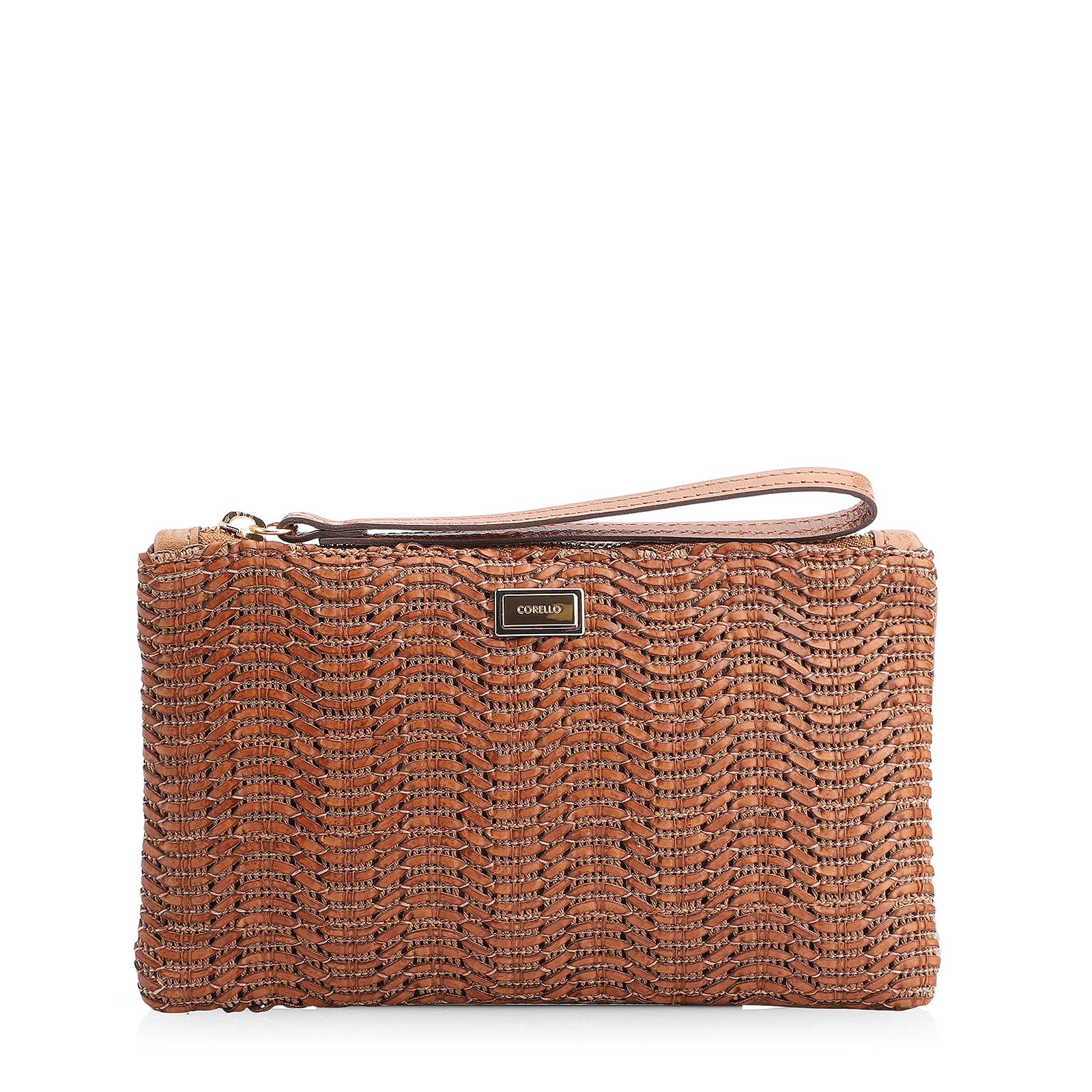 Bolsa Pequena Couro Marrom Claro