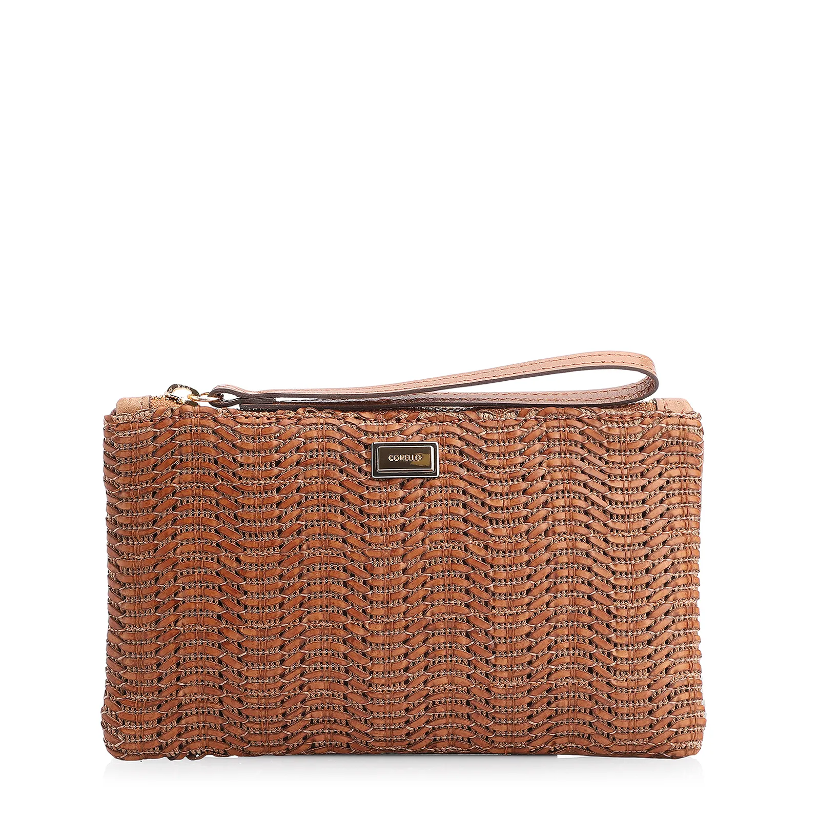 Bolsa Pequena Couro Marrom Claro
