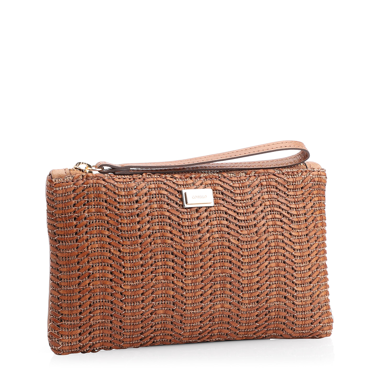 Bolsa Pequena Couro Marrom Claro