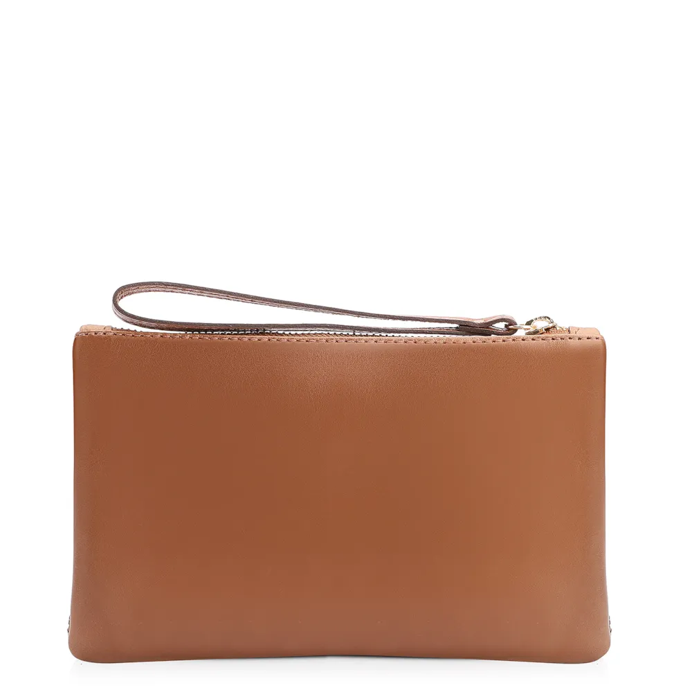 Bolsa Pequena Couro Marrom Claro - imagem 3