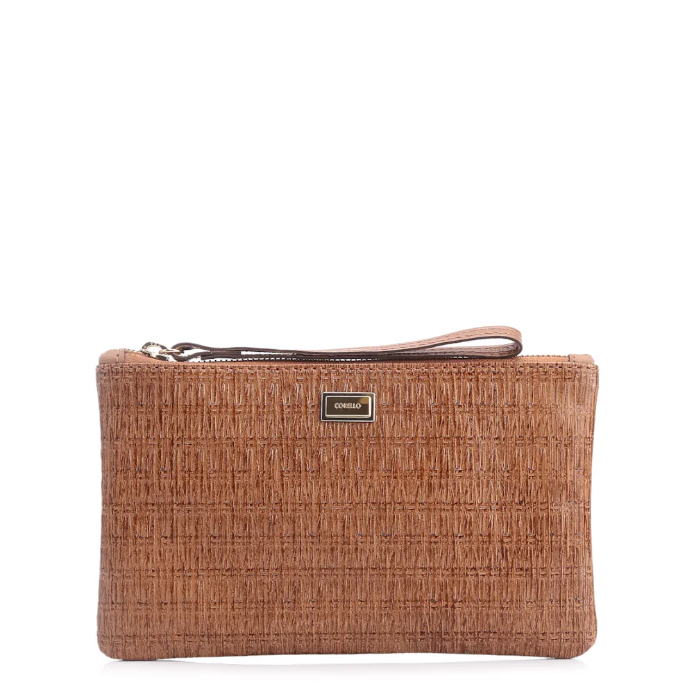 Bolsa Pequena Couro Marrom Claro