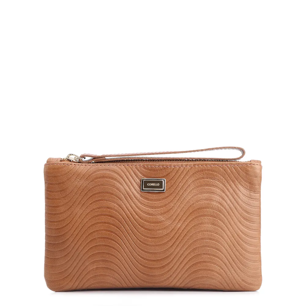 Bolsa Pequena Couro Marrom Claro