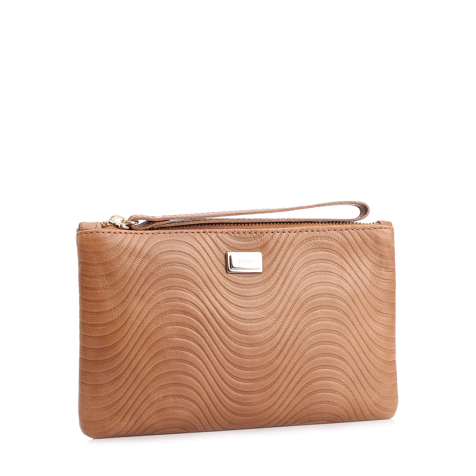 Bolsa Pequena Couro Marrom Claro