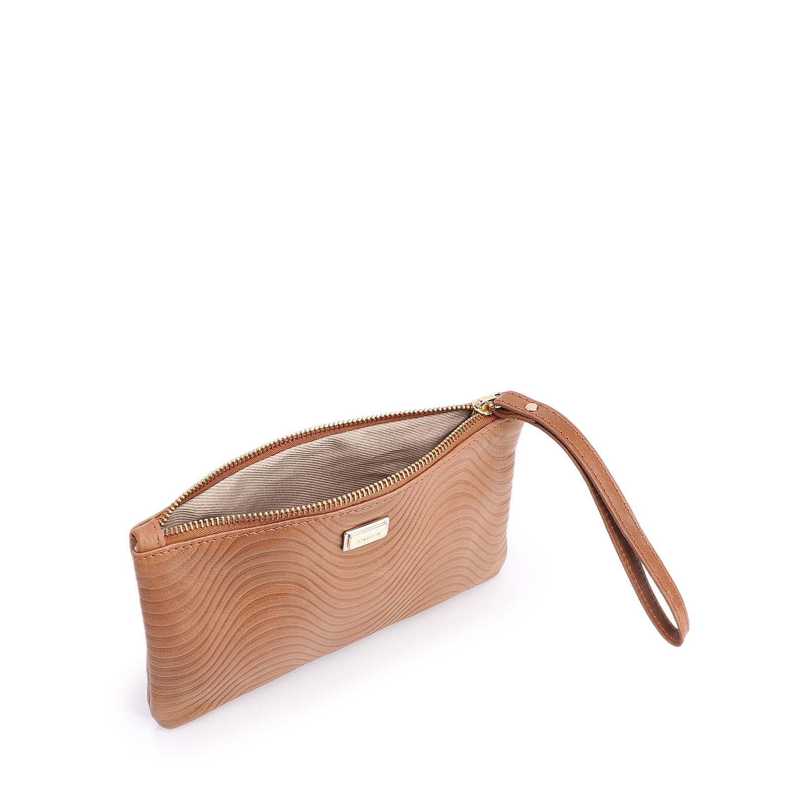 Bolsa Pequena Couro Marrom Claro