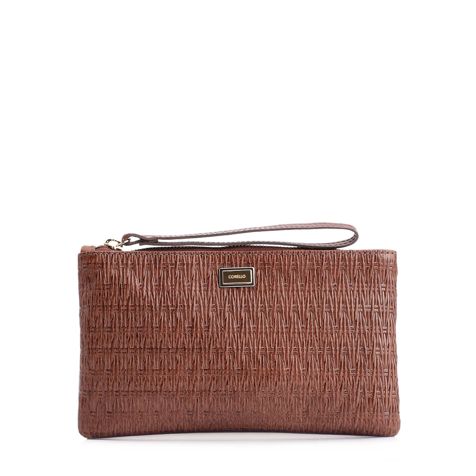 Bolsa Pequena Couro Marrom Escuro