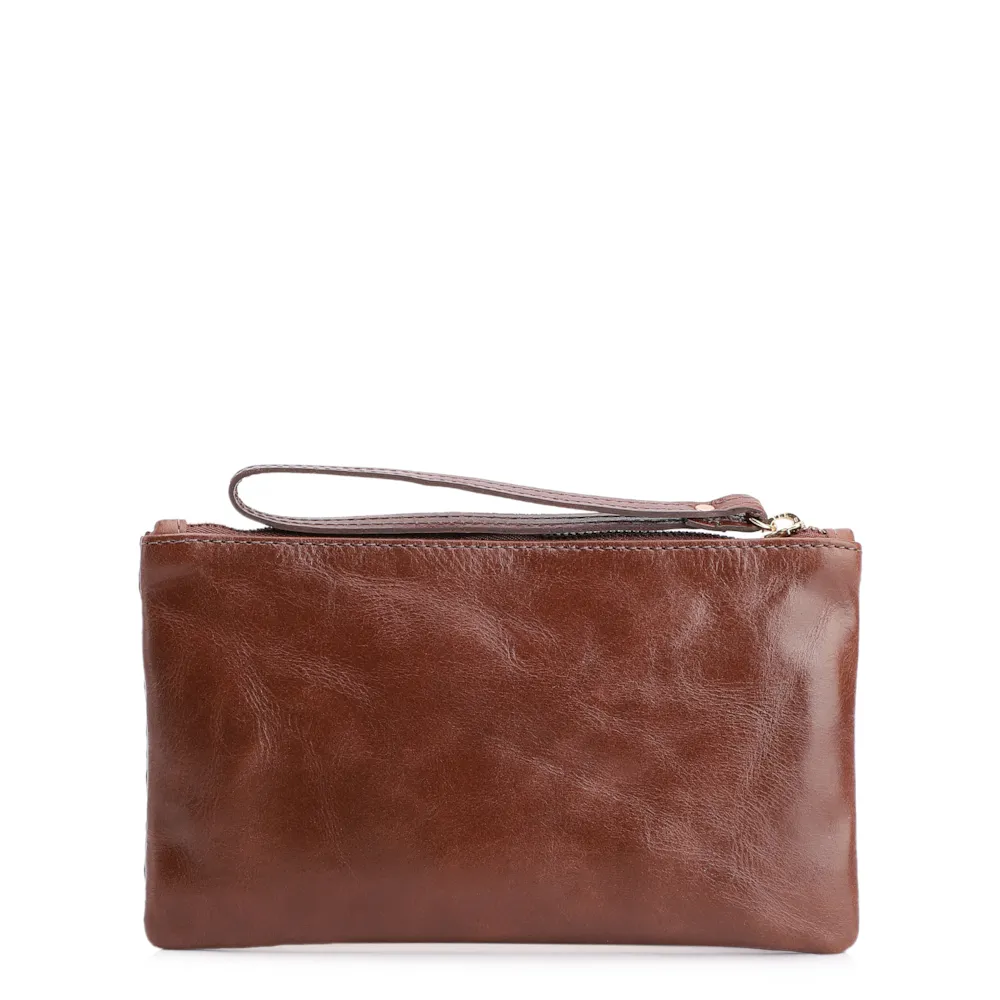 Bolsa Pequena Couro Marrom Escuro - imagem 3