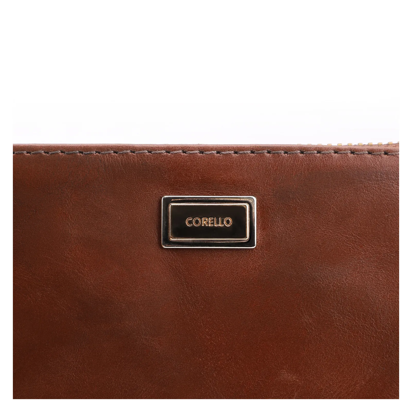 Bolsa Pequena Couro Marrom Escuro