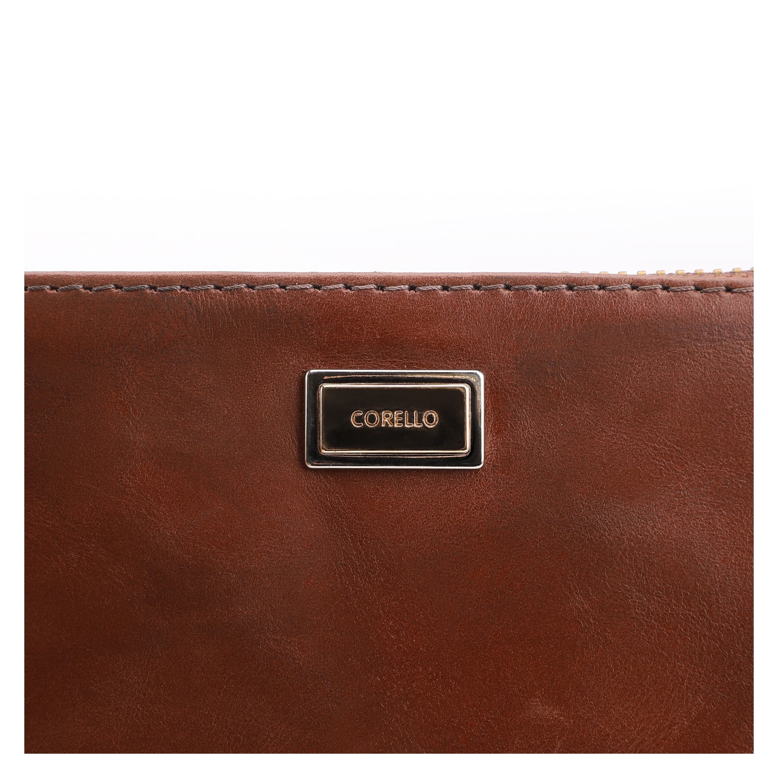 Bolsa Pequena Couro Marrom Escuro
