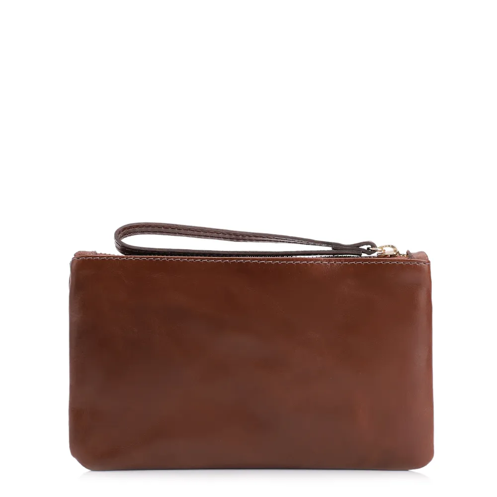 Bolsa Pequena Couro Marrom Escuro - imagem 3