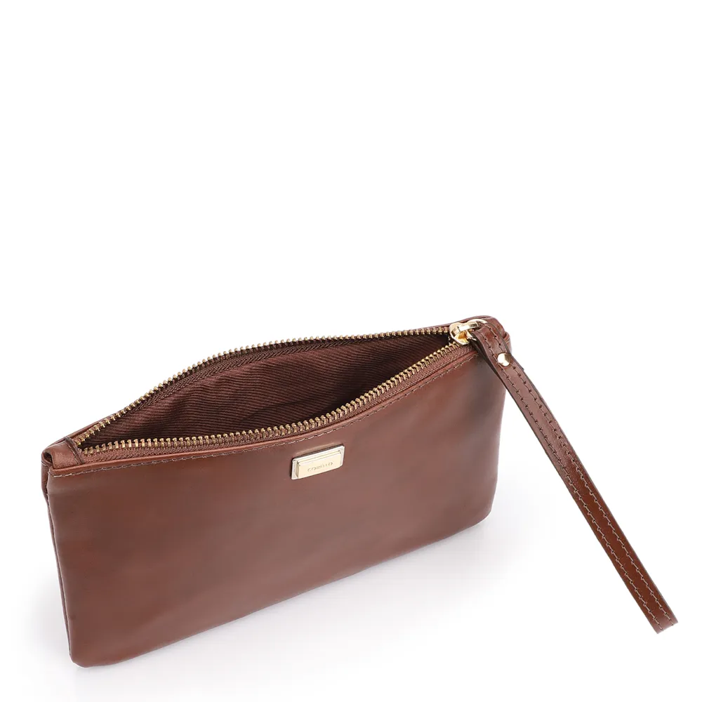 Bolsa Pequena Couro Marrom Escuro - imagem 4