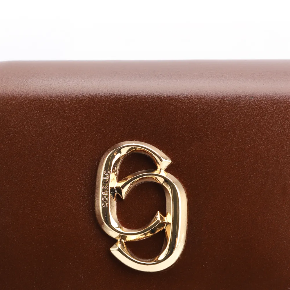 Bolsa Pequena Couro Marrom Porta Celular - imagem 6