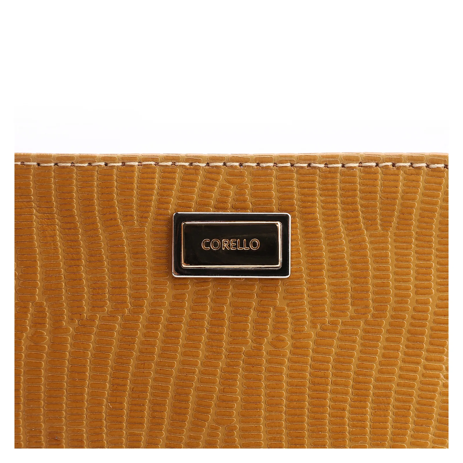 Bolsa Pequena Couro New Lezard Amarelo