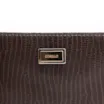 Bolsa Pequena Couro New Lezard Marrom Escuro - imagem 4