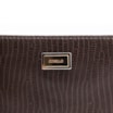 Bolsa Pequena Couro New Lezard Marrom Escuro - imagem 4
