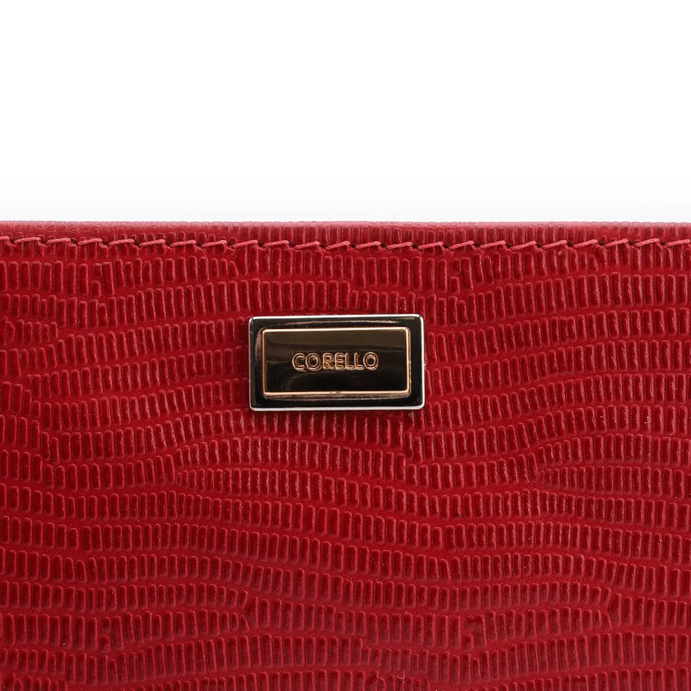 Bolsa Pequena Couro New Lezard Vermelho - imagem 5