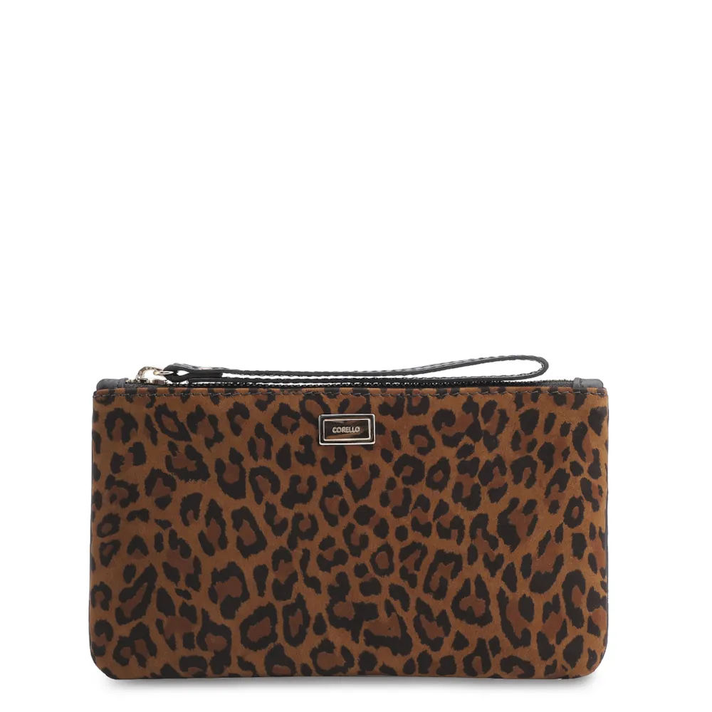 Bolsa Pequena Couro Nobuck Onça