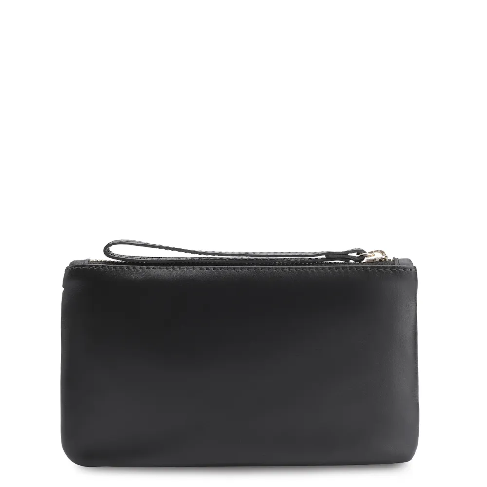 Bolsa Pequena Couro Nobuck Onça/Couro Preto - imagem 3