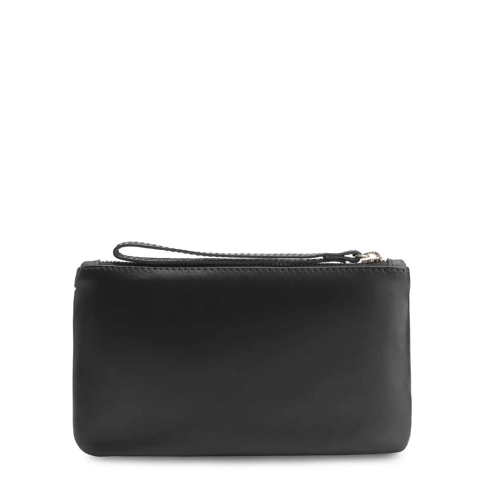 Bolsa Pequena Couro Nobuck Onça/Couro Preto